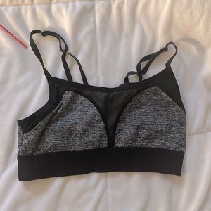 Pink - Black Small Sports Bra